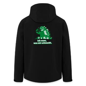 Je mange ce que j’aime, Monster - Veste softshell homme en polyester recyclé Stanley/Stella - noir - Dos - AI Model Male 185 light (185cm)