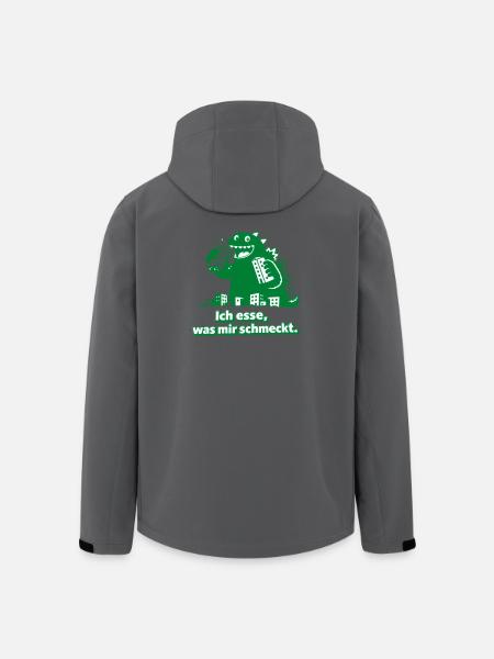 Je mange ce que j’aime, Monster - Veste softshell homme en polyester recyclé Stanley/Stella - noir
