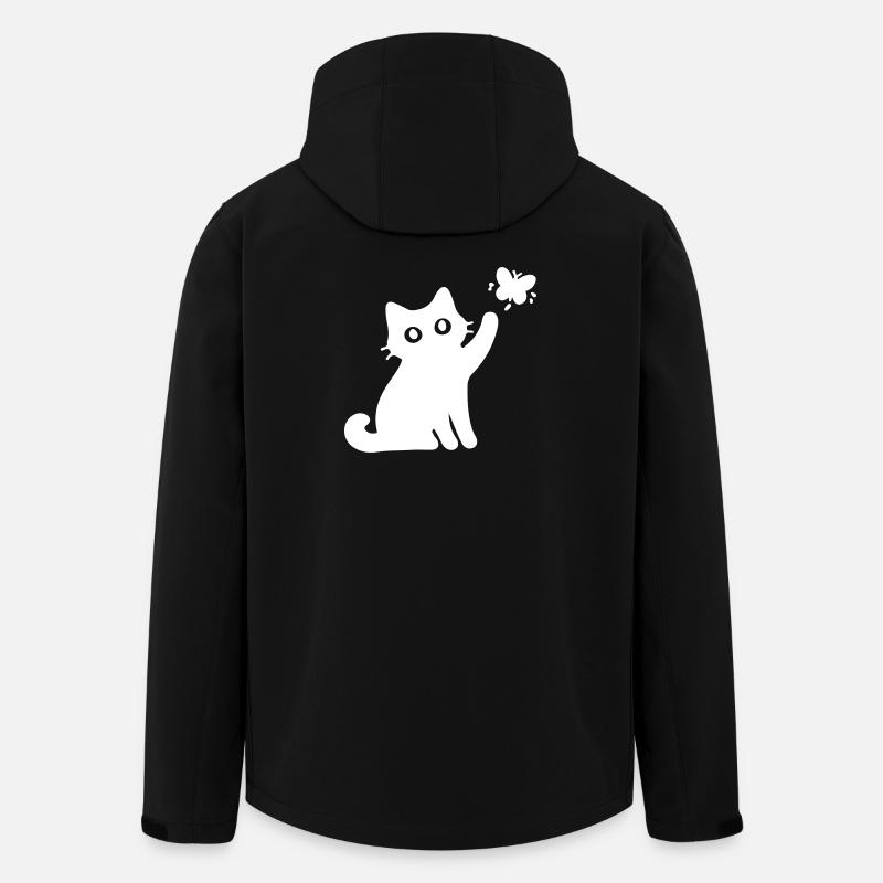 Chat mignon - Veste softshell homme en polyester recyclé Stanley/Stella - noir