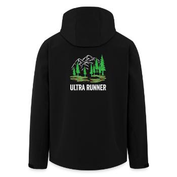 Ultra coureur - Veste softshell homme en polyester recyclé Stanley/Stella - noir - Dos - AI Model Male 185 light (185cm)