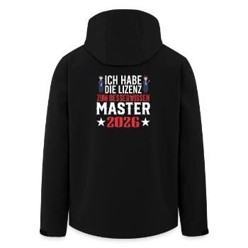 Diplôme de Master 2026 - Veste softshell homme en polyester recyclé Stanley/Stella - noir - Dos - AI Model Male 185 light (185cm)