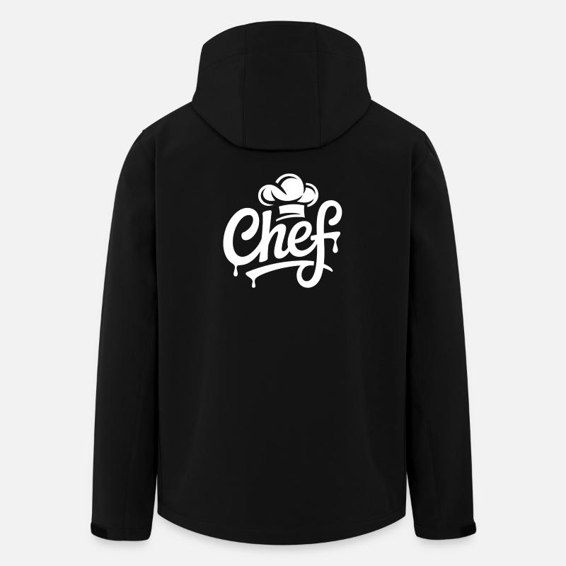 Lettere con il logo dello chef - Giacca softshell uomo in poliestere riciclato di Stanley/Stella - nero