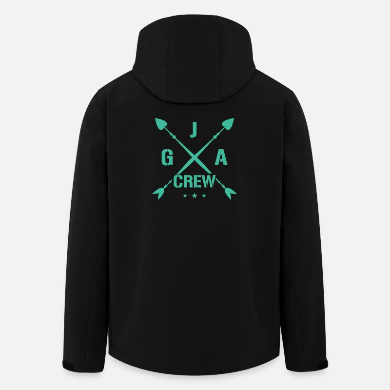 Jga Crew - Recycelte Männer Softshell-Jacke von Stanley/Stella - Schwarz