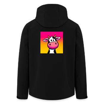vache - Veste softshell homme en polyester recyclé Stanley/Stella - noir - Dos - AI Model Male 185 light (185cm)