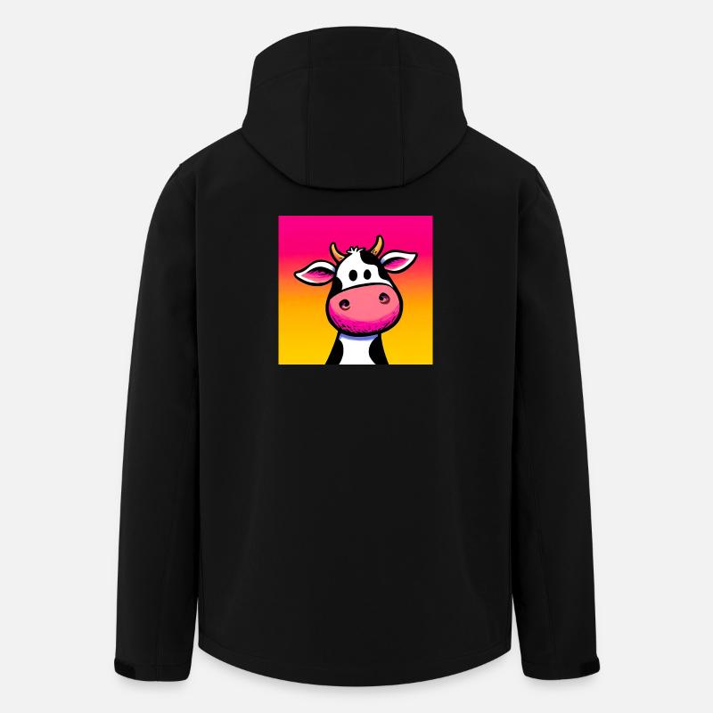 vache - Veste softshell homme en polyester recyclé Stanley/Stella - noir