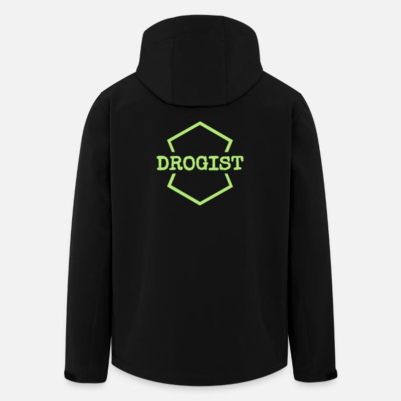 Drogist Neon Hex Logo - Recycelte Männer Softshell-Jacke von Stanley/Stella - Schwarz