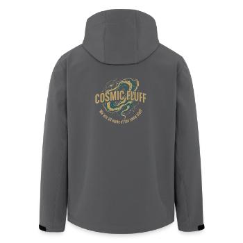 Cosmic Fluff - Recycelte Männer Softshell-Jacke von Stanley/Stella - Schwarz - Hinten - AI Model Male 185 light (185cm)