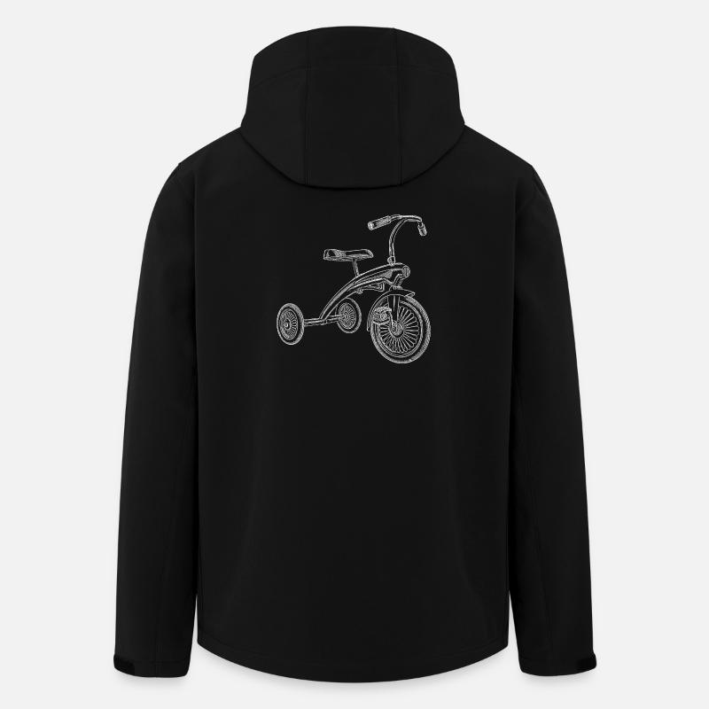 Dreirad - Recycelte Männer Softshell-Jacke von Stanley/Stella - Schwarz