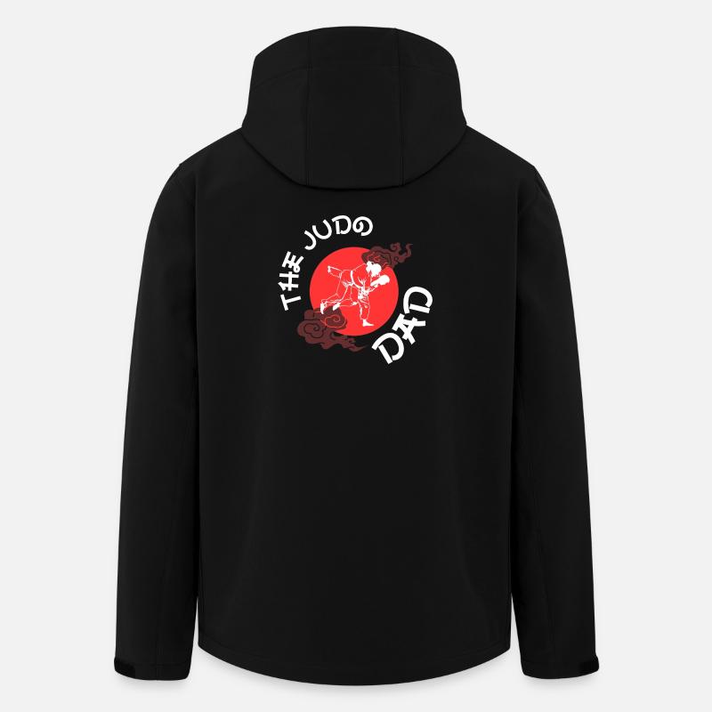 Le Papa du Judo - Veste softshell homme en polyester recyclé Stanley/Stella - noir