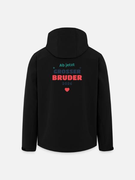Einschulung 2026 Bruder - Schulkind Geschenk Schul - Recycelte Männer Softshell-Jacke von Stanley/Stella - Schwarz