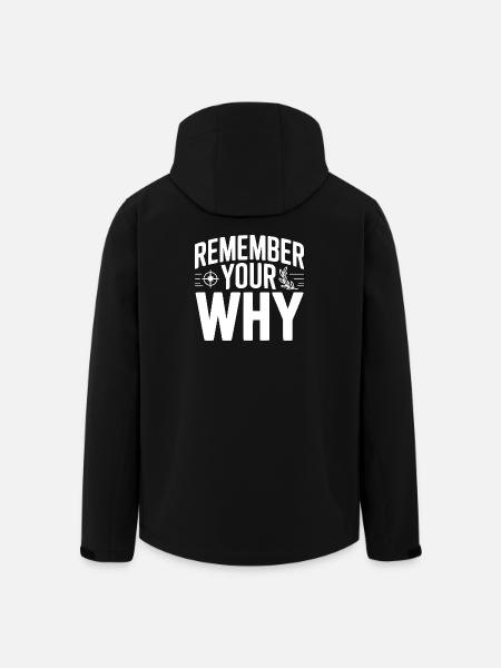 Remember Your Why - Men’s Recycled Softshell Jacket by Stanley/Stella - black