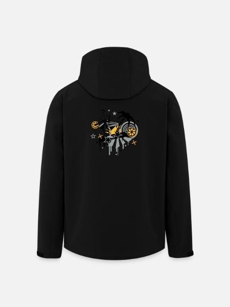 cocktail_bar - Men’s Recycled Softshell Jacket by Stanley/Stella - black