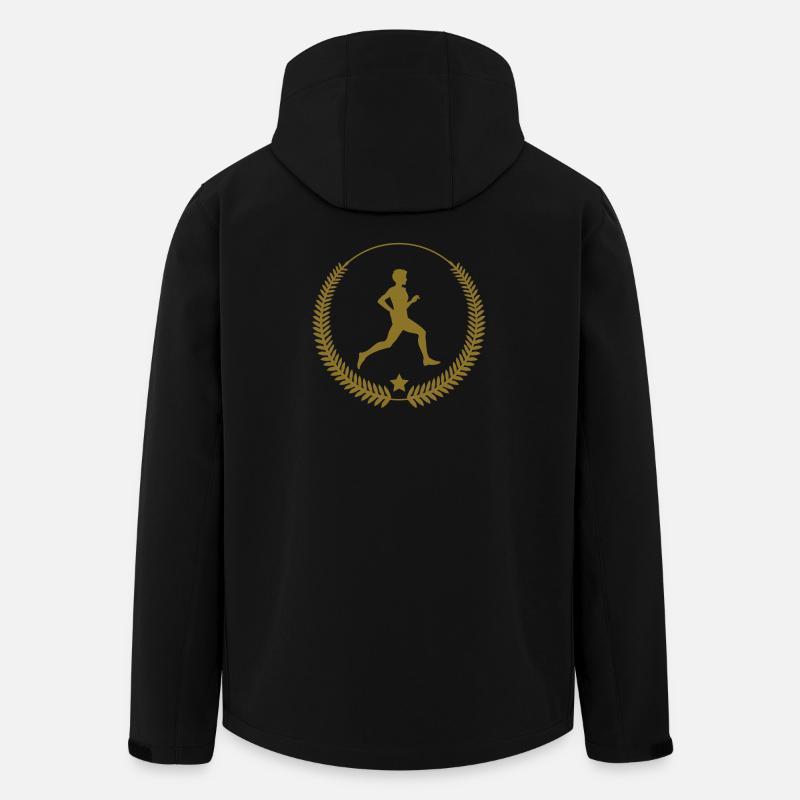 Athletics / Leichtathletik / Athlétisme - Recycelte Männer Softshell-Jacke von Stanley/Stella - Schwarz