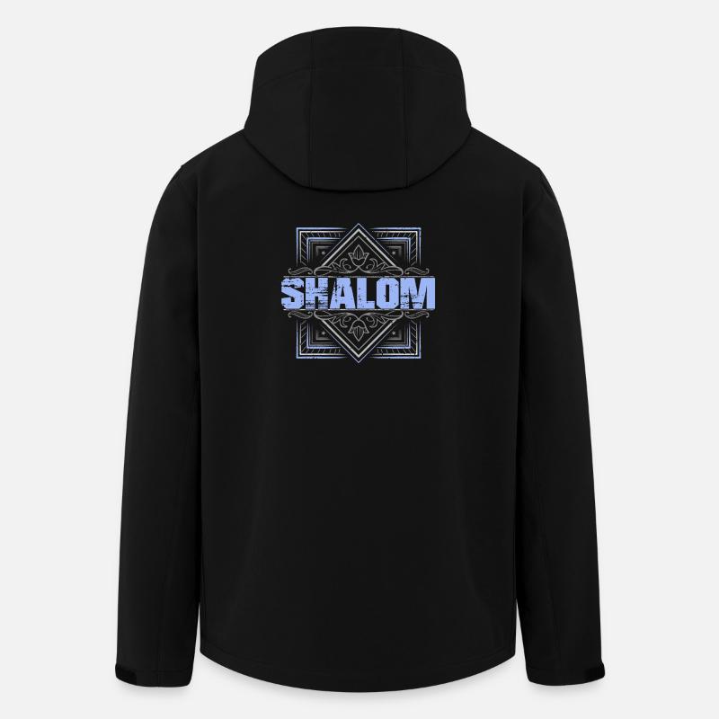 Shalom jüdische Begrüssung - Recycelte Männer Softshell-Jacke von Stanley/Stella - Schwarz