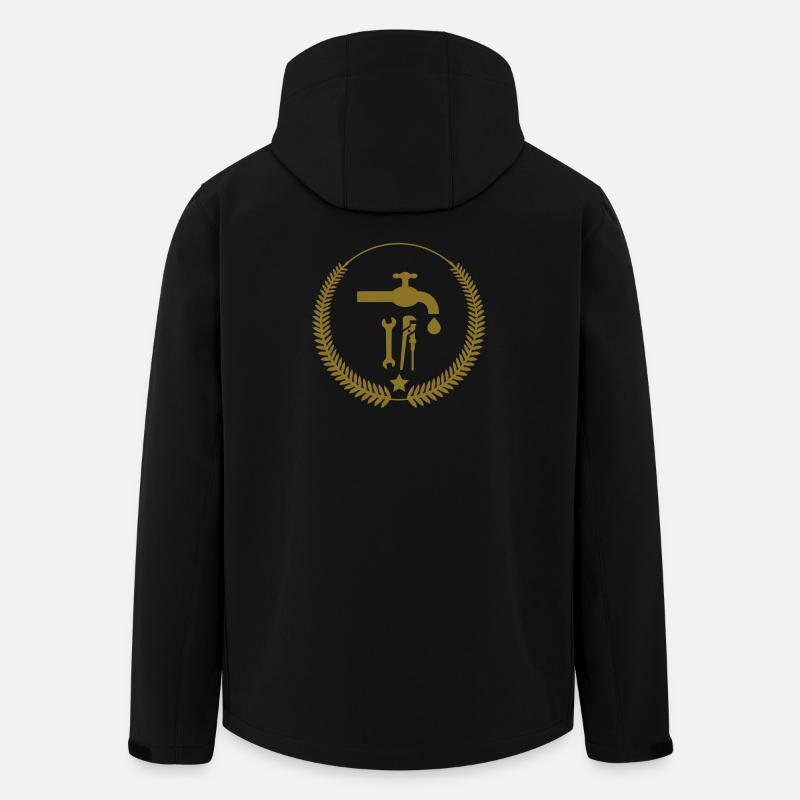 Plumber / Klempner / Plombier - Recycelte Männer Softshell-Jacke von Stanley/Stella - Schwarz