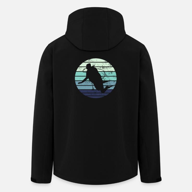 Plongée plongée - Veste softshell homme en polyester recyclé Stanley/Stella - noir