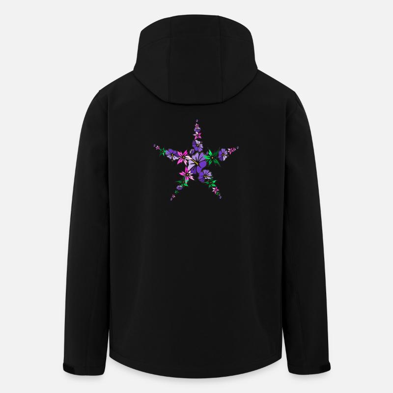 Polynesien - Recycelte Männer Softshell-Jacke von Stanley/Stella - Schwarz