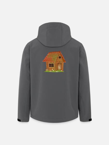 small windswept rustic hut - Men’s Recycled Softshell Jacket by Stanley/Stella - black
