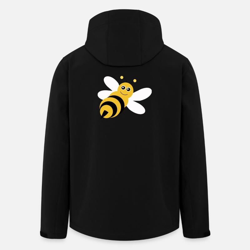 Biene Bienen Imker Geschenk Weihnachten - Recycelte Männer Softshell-Jacke von Stanley/Stella - Schwarz