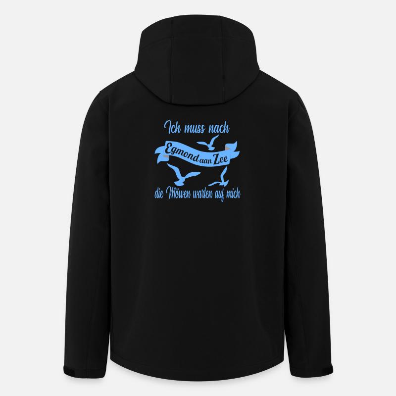 Egmond aan Zee - Recycelte Männer Softshell-Jacke von Stanley/Stella - Schwarz