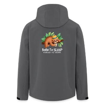 Dormeur sur une branche : Né pour dormir - Veste softshell homme en polyester recyclé Stanley/Stella - noir - Dos - AI Model Male 185 light (185cm)