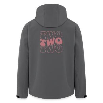 Deux filles de 2e anniversaire 2 ans - Veste softshell homme en polyester recyclé Stanley/Stella - noir - Dos - AI Model Male 185 light (185cm)