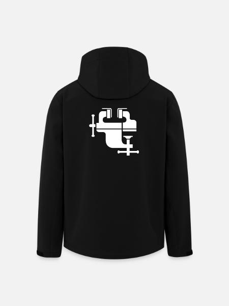Vice Tool Icon Symbol Illustration - Men’s Recycled Softshell Jacket by Stanley/Stella - black