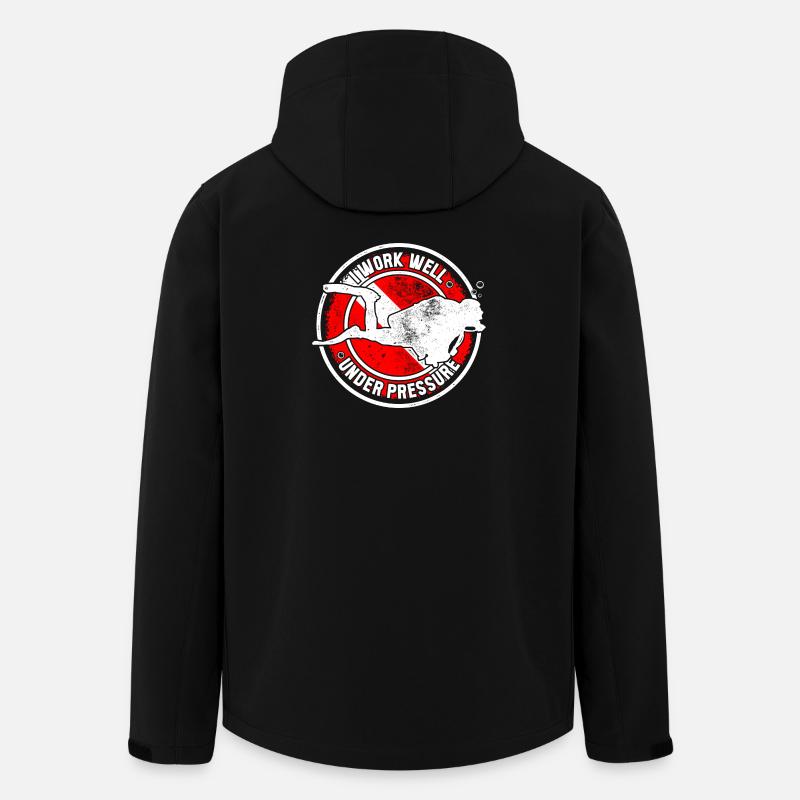 Under Pressure Bull Roundel - Men’s Recycled Softshell Jacket by Stanley/Stella - black