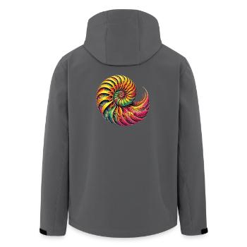 Coquille de Nautilus - Veste softshell homme en polyester recyclé Stanley/Stella - noir - Dos - AI Model Male 185 light (185cm)