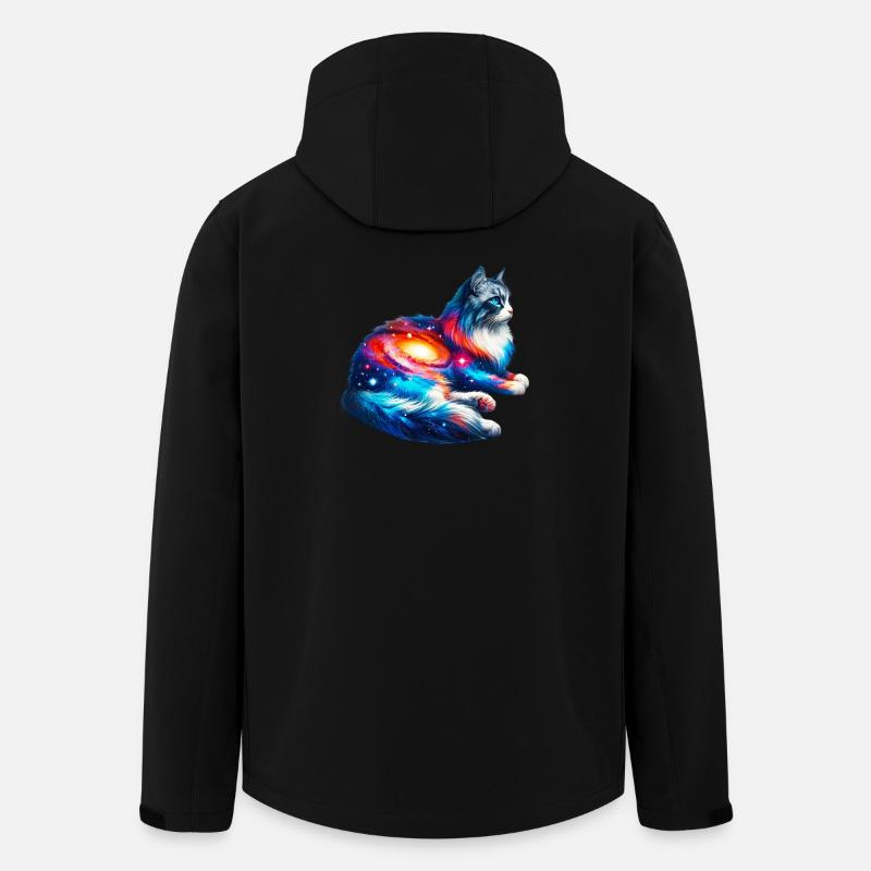 Cat - Men’s Recycled Softshell Jacket by Stanley/Stella - black