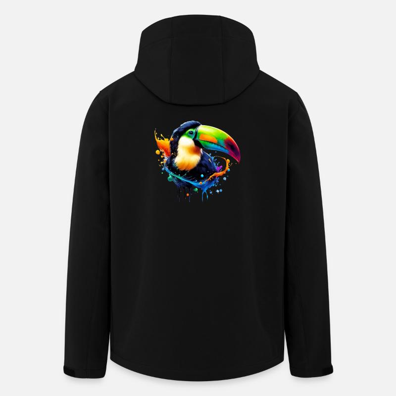 Toucan - Veste softshell homme en polyester recyclé Stanley/Stella - noir