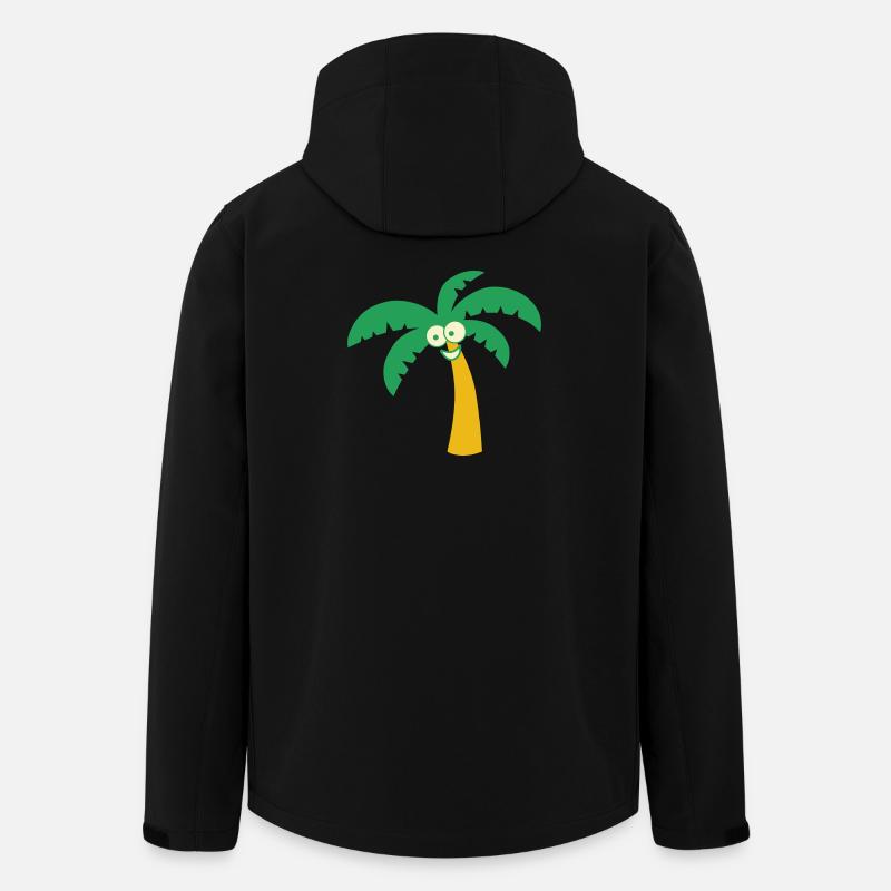 Palmtree - Men’s Recycled Softshell Jacket by Stanley/Stella - black