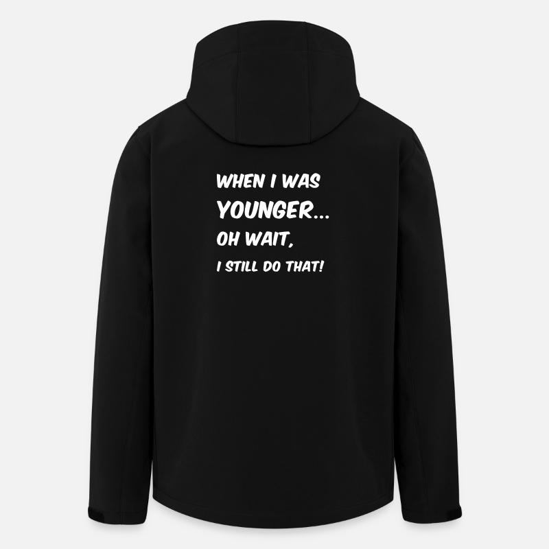 Quand j’étais plus jeune - Veste softshell homme en polyester recyclé Stanley/Stella - noir