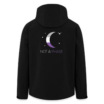 LGBTQ Pride Month - Keine Phase - Asexuell - Recycelte Männer Softshell-Jacke von Stanley/Stella - Schwarz - Hinten - AI Model Male 185 light (185cm)