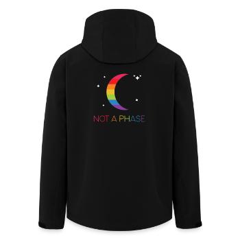 LGBTQ Pride Month - Keine Phase - LGBT - Recycelte Männer Softshell-Jacke von Stanley/Stella - Schwarz - Hinten - AI Model Male 185 light (185cm)