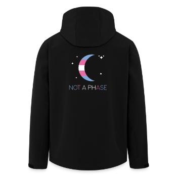 LGBTQ Pride Month - Keine Phase - Transgender - Recycelte Männer Softshell-Jacke von Stanley/Stella - Schwarz - Hinten - AI Model Male 185 light (185cm)