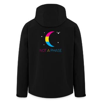 LGBTQ Pride Month - Keine Phase - Pansexuell - Recycelte Männer Softshell-Jacke von Stanley/Stella - Schwarz - Hinten - AI Model Male 185 light (185cm)