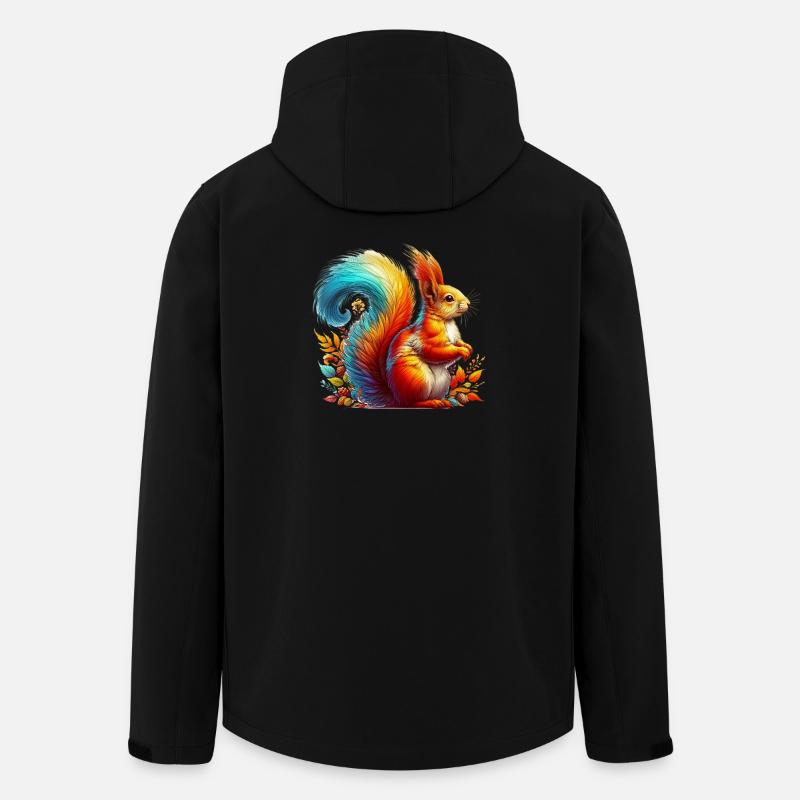Eichhörnchen - Recycelte Männer Softshell-Jacke von Stanley/Stella - Schwarz