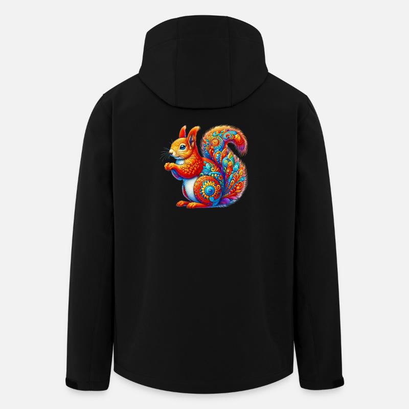 Eichhörnchen - Recycelte Männer Softshell-Jacke von Stanley/Stella - Schwarz
