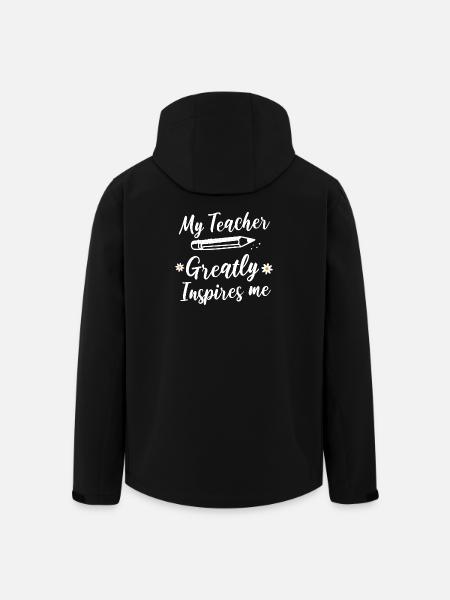 Mon professeur m’inspire beaucoup. - Veste softshell homme en polyester recyclé Stanley/Stella - noir