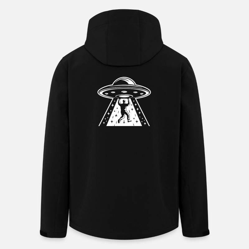 UFO Lover - Men’s Recycled Softshell Jacket by Stanley/Stella - black