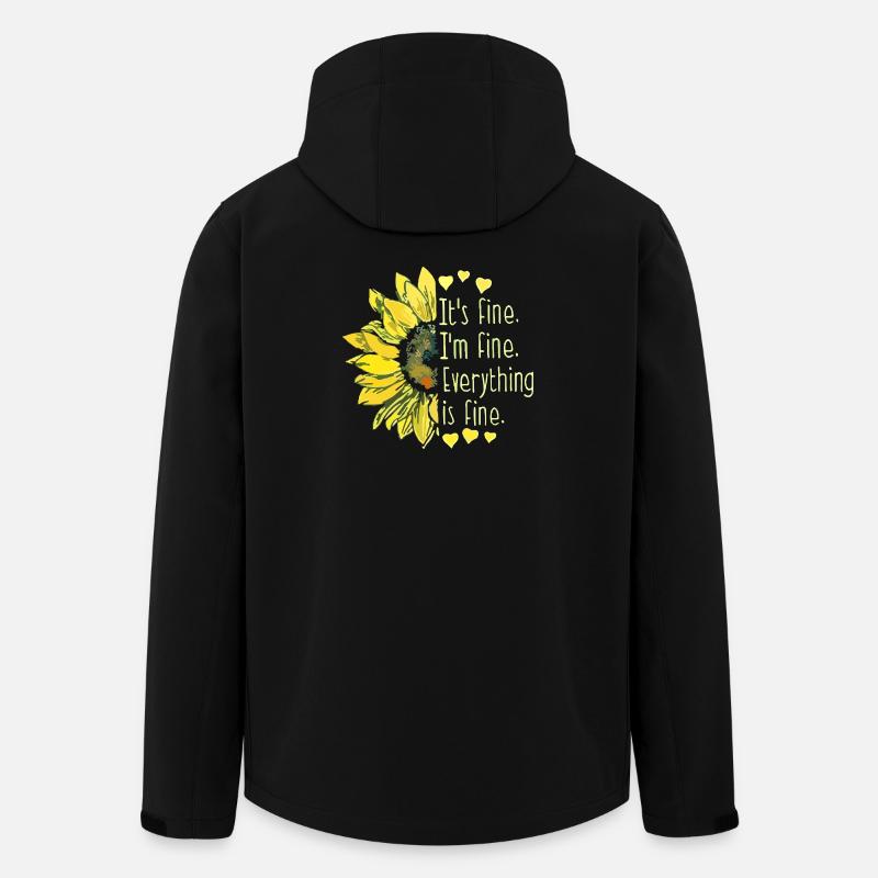 Sunflower Fine Mantra Tee - Men’s Recycled Softshell Jacket by Stanley/Stella - black