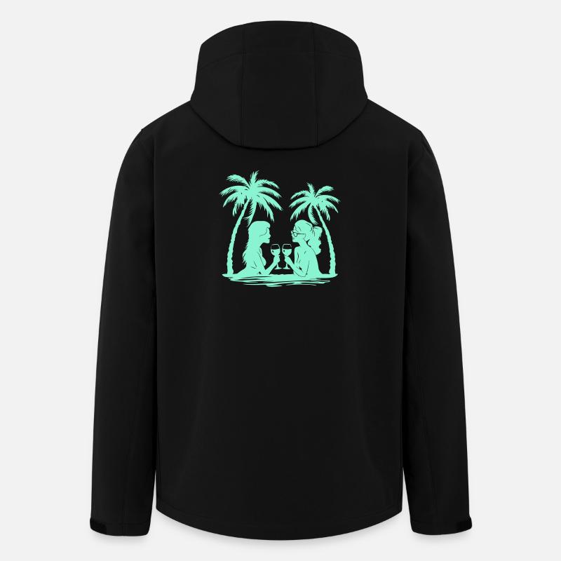 Conception de silhouettes de femmes - Veste softshell homme en polyester recyclé Stanley/Stella - noir