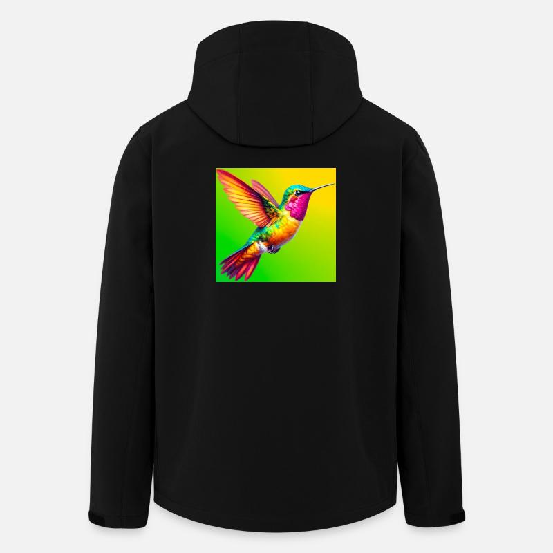 Kolibri - Recycelte Männer Softshell-Jacke von Stanley/Stella - Schwarz