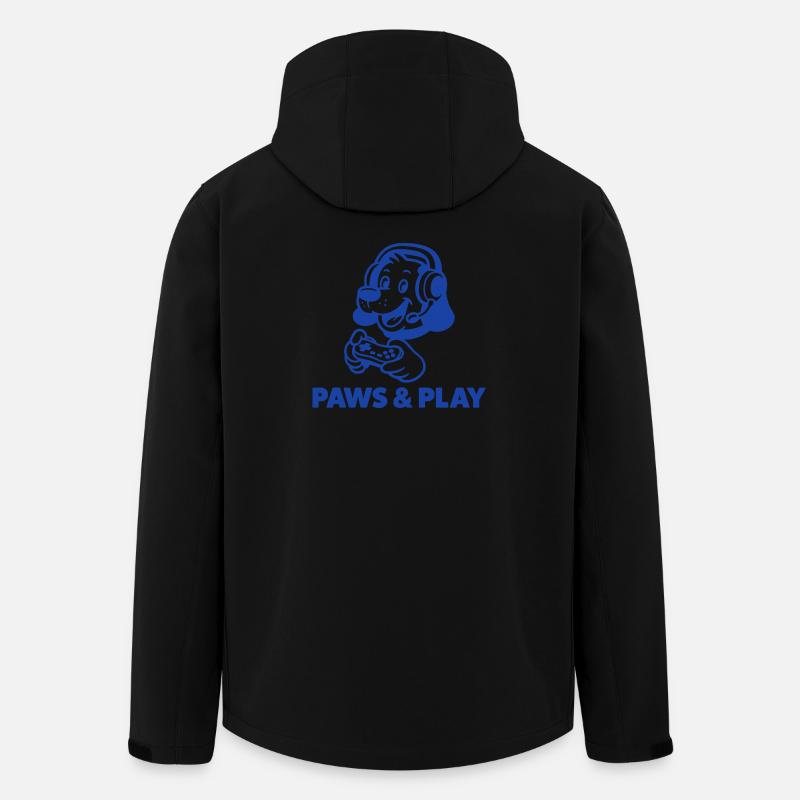 Design de hamster de jeu rétro - Veste softshell homme en polyester recyclé Stanley/Stella - noir