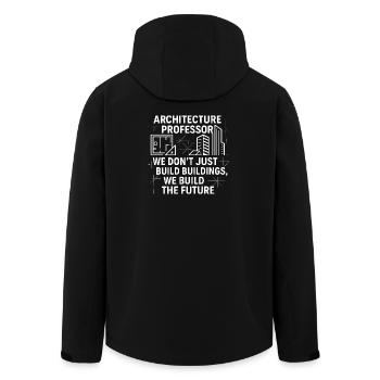 Professor of Architecture - Men’s Recycled Softshell Jacket by Stanley/Stella - black - Back - AI Model Male 185 light (185cm)
