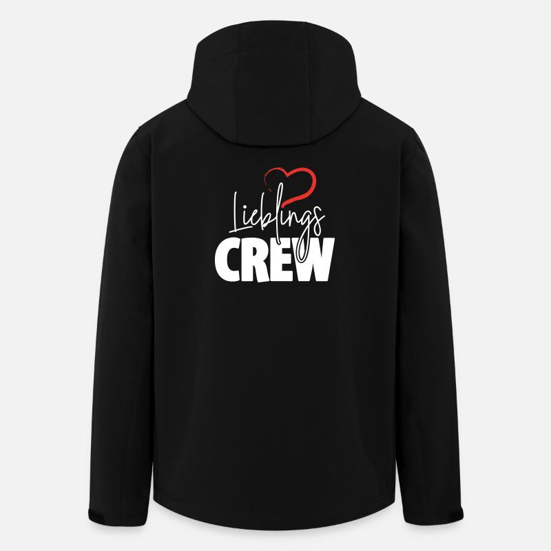 Favorite Crew Heart - Men’s Recycled Softshell Jacket by Stanley/Stella - black