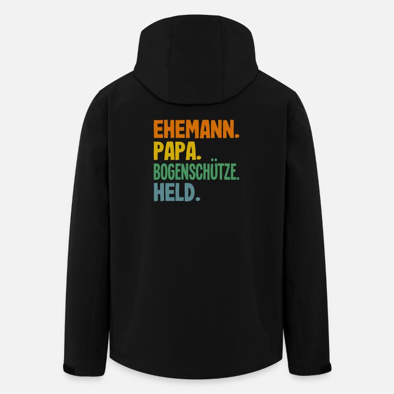 Bogenschießen Bogenschütze Geschenk - Recycelte Männer Softshell-Jacke von Stanley/Stella - Schwarz