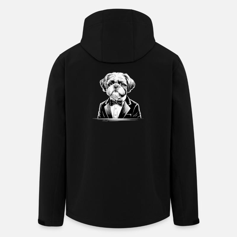 shih tzu - Men’s Recycled Softshell Jacket by Stanley/Stella - black