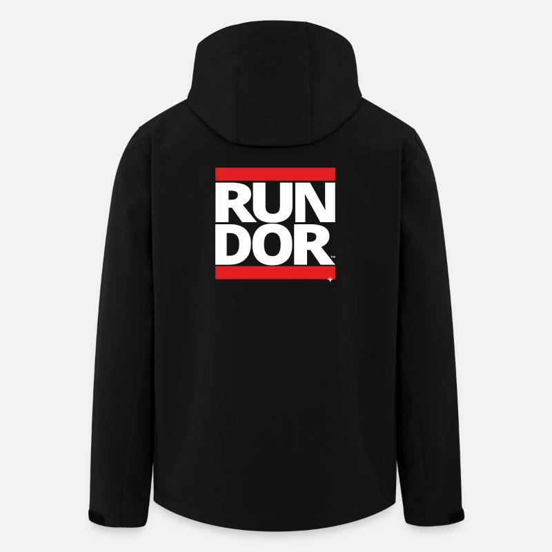 run - Recycelte Männer Softshell-Jacke von Stanley/Stella - Schwarz